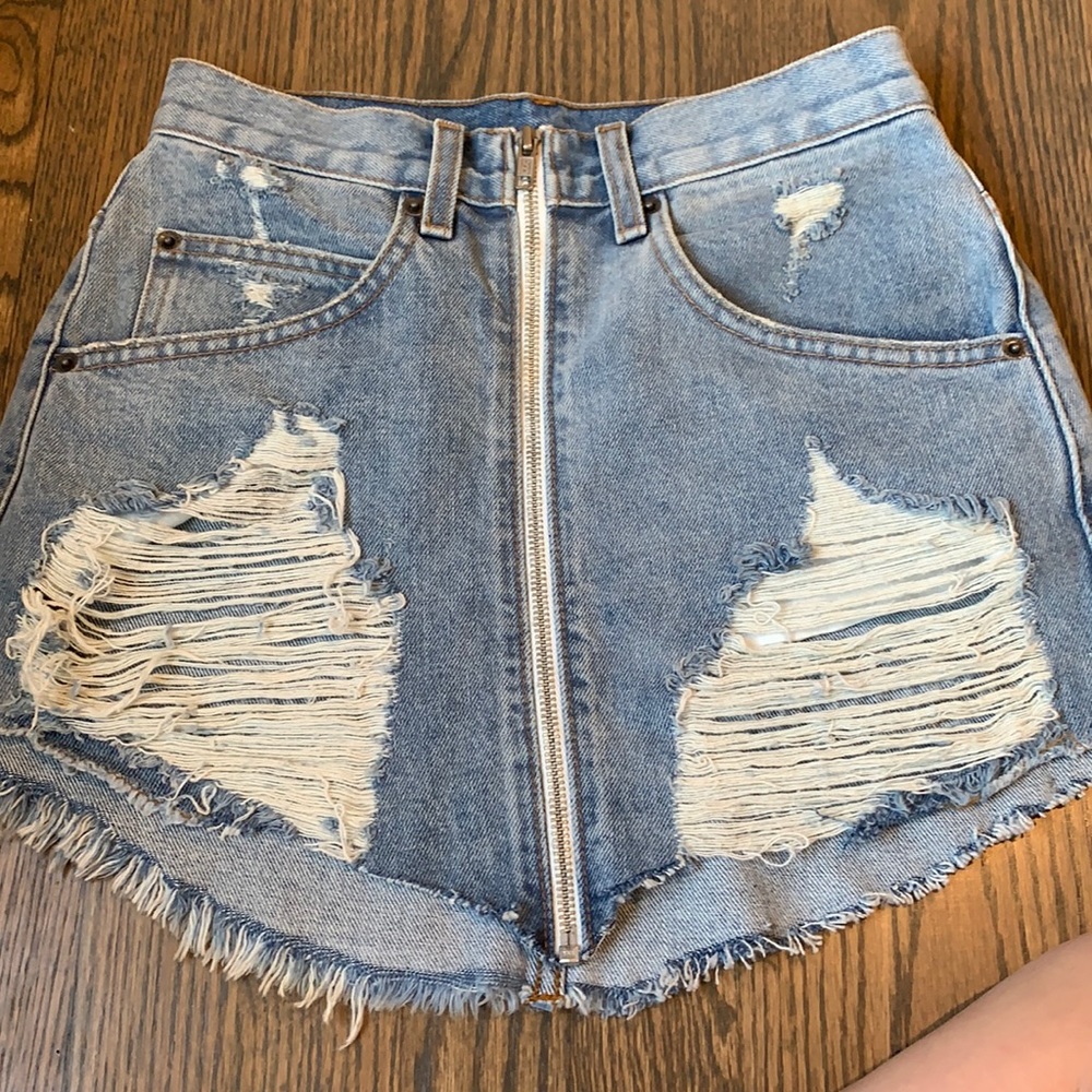 jean skirt